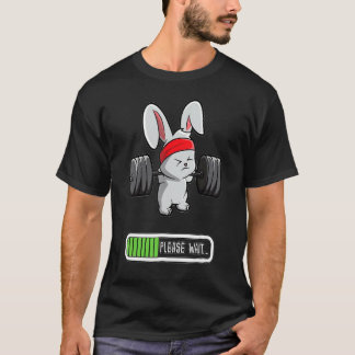 Easter Day Rabbit Weightlifting Deadlift Fitness 1 T-Shirt