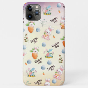 Easter Day Rabbits Pattern iPhone 11 Pro Max Case