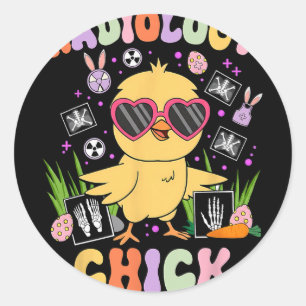 Easter Day Radiology Chick Rad Tech Radiologist Eg Classic Round Sticker