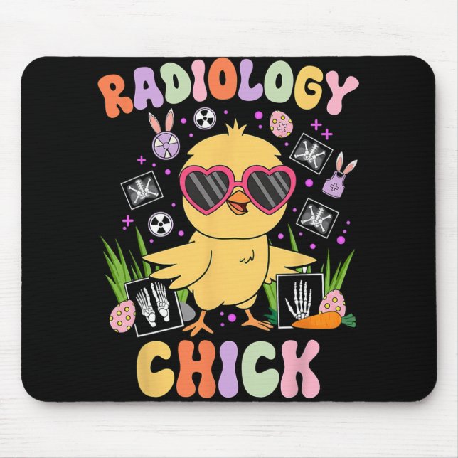 Easter Day Radiology Chick Rad Tech Radiologist Eg Mouse Mat (Front)