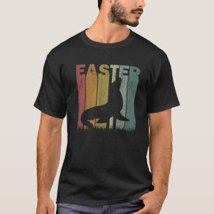 Easter Day Sea Lion Retro Graphic Funny Easter Cos T-Shirt