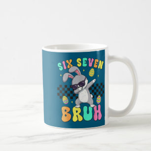 Easter day six seven bruh 6 7 meme dabbing bunny coffee mug