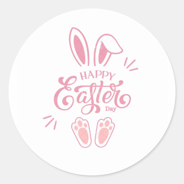Easter Day Sticker & Label (Front)