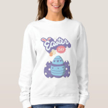 Easter Day Sweatshirt – Cute Egg Graphic