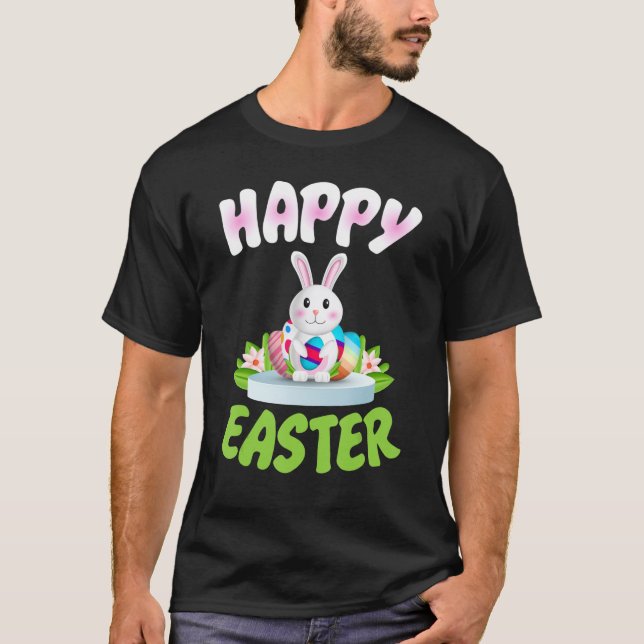 Easter Day Tee Happy Easter Christian Celebration  (Front)