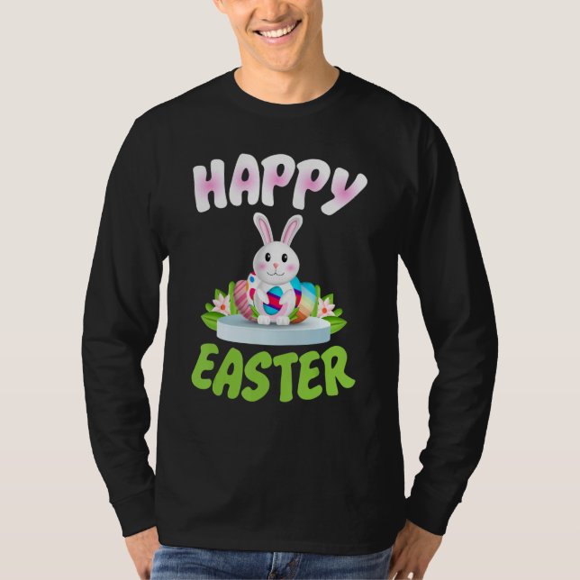 Easter Day Tee Happy Easter Christian Celebration  (Front)