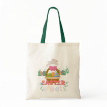 Easter Day Tote Bag – Cute Bunny & Egg Tote