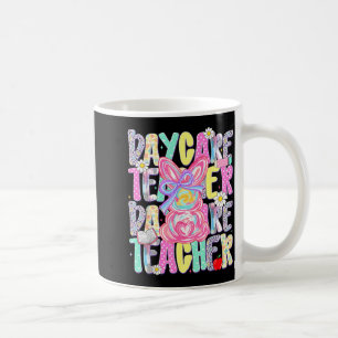 Easter Daycare Teacher Cute Colourful Spring Shirt Coffee Mug