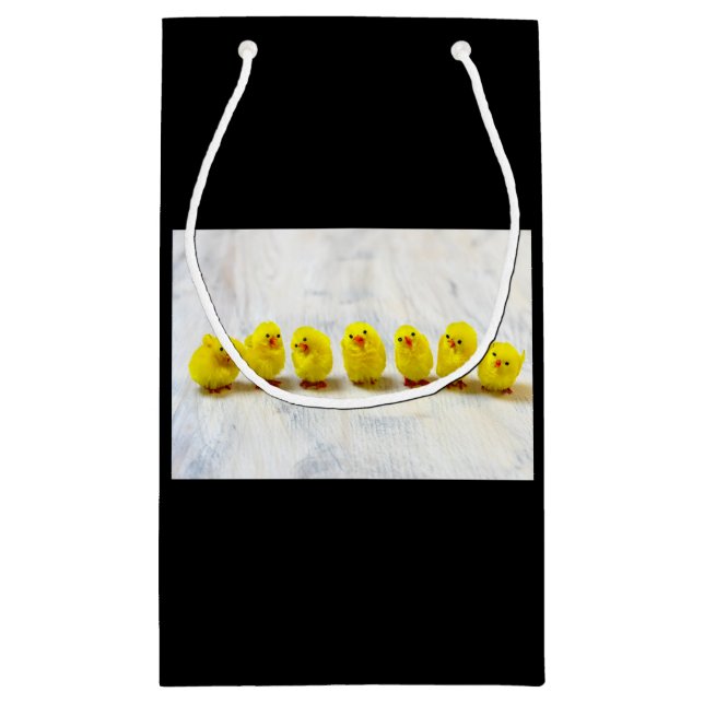 Easter Decoration - chicks in a row Small Gift Bag (Back)