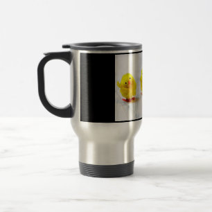 Easter Decoration - chicks in a row Travel Mug