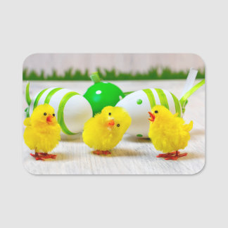Easter Decoration - Easter egg and chicks Name Tag