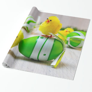 Easter Decoration - Easter egg and chicks Wrapping Paper