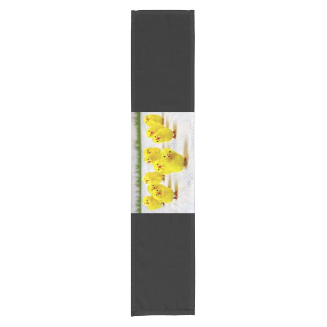Easter Decoration -Group of chicks Short Table Runner (Front)