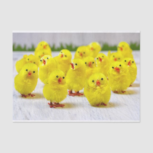 Easter Decoration -Group of chicks Tissue Paper (Front)