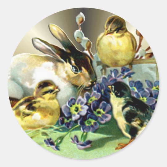 Easter Decorations Paper Gift Products Classic Round Sticker