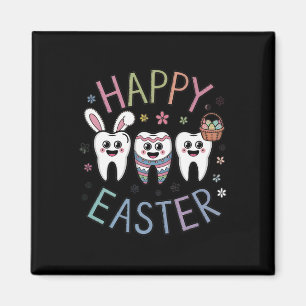 Easter Dentist Tooth Cute Teeth Dental Istant Wome Magnet