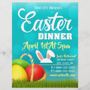 Easter Dinner Event Flyer