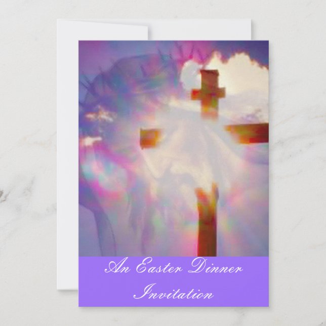 Easter Dinner Invitation - Religious (Front)