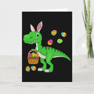 Easter Dinosaur Bunny Ears Easter Sket Stuffers Ki Card