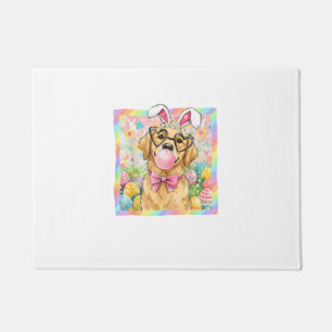 Easter Dog Bunny Ear Funny Golden Retriever Easter Doormat