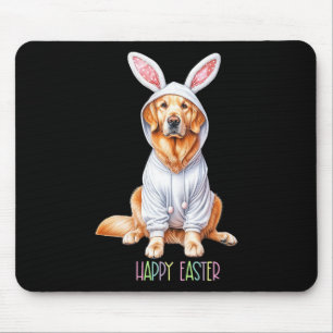 Easter Dog Bunny Spring Golden Retriever Easter Eg Mouse Mat
