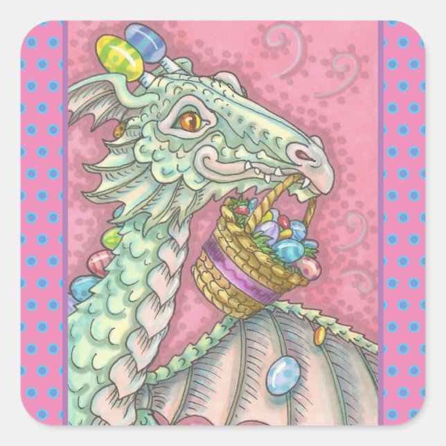EASTER DRAGON EGG DROP, HOLIDAY FANTASY STICKERS (Front)