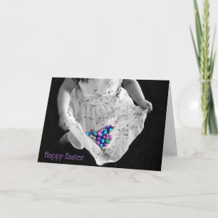 Easter Dress and Choclate Memories Greeting Card