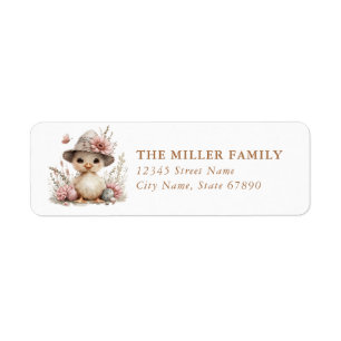 Easter Duck Return Address Labels