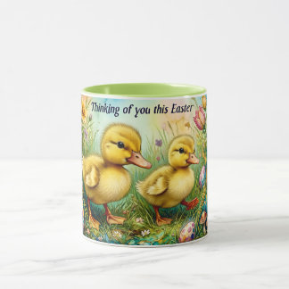 EASTER DUCKLINGS ~ Thinking of you ~ Mug