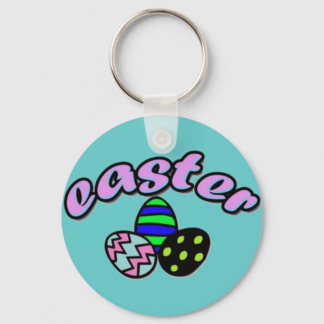 Easter & Dyed Eggs - Key Ring (Front)