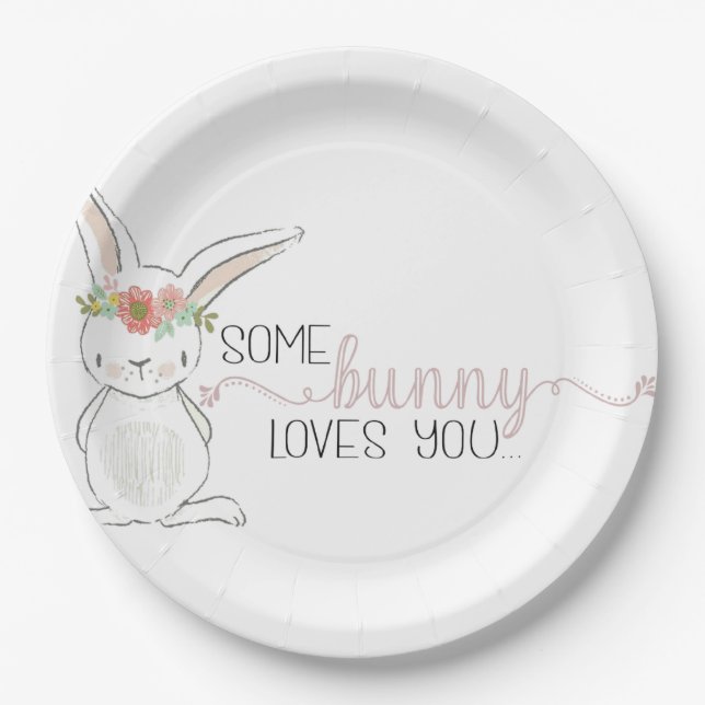Easter, Easter Bunny, Easter decor Paper Plate (Front)