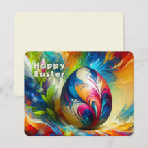 Easter Egg abstract vivid Colour Flow -