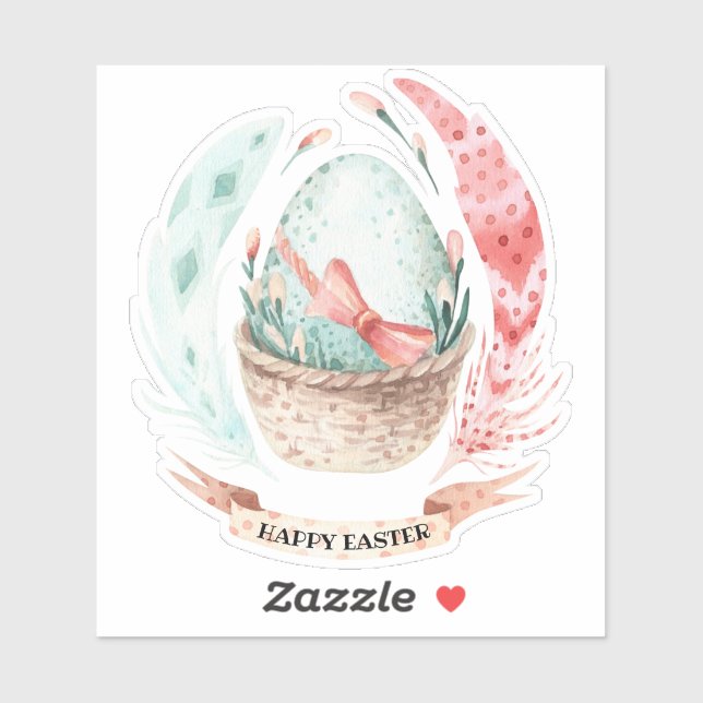 Easter egg and feathers bouquet (Sheet)