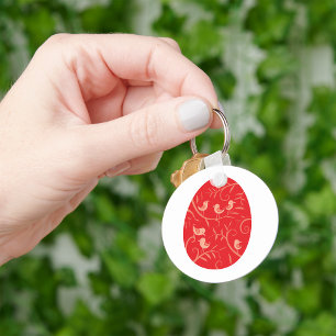 Easter Egg Birds Key Ring