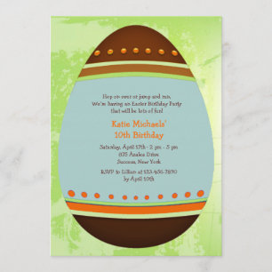 Easter Egg Birthday Party Invitation