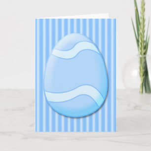 Easter Egg (Blue) Greeting Card