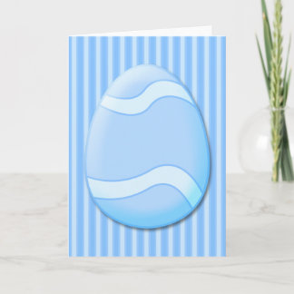 Easter Egg (Blue) Greeting Card