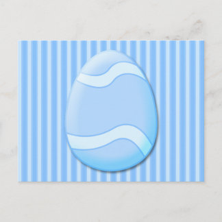 Easter Egg (Blue) Postcard