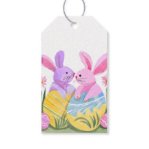 Easter Egg Bunnies | Pastel Watercolor