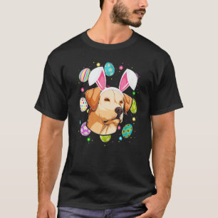 Easter Egg Bunny Ear Labrador Retriever Dog Face E T-Shirt