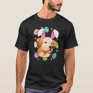 Easter Egg Bunny Ear Labrador Retriever Dog Face E T-Shirt