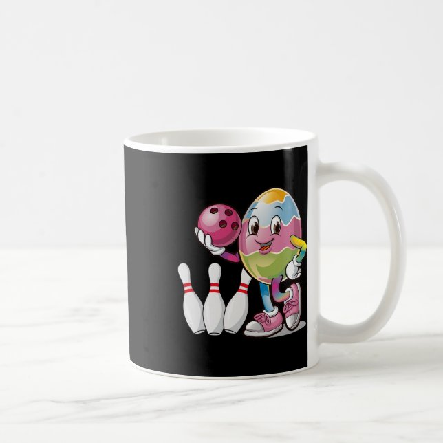 Easter Egg Colourful Costume Bowling Player Team L Coffee Mug (Right)