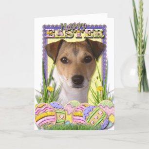 Easter Egg Cookies - Jack Russell Holiday Card
