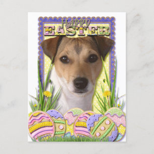 Easter Egg Cookies - Jack Russell Holiday Postcard