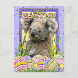 Easter Egg Cookies - Koala Holiday Postcard