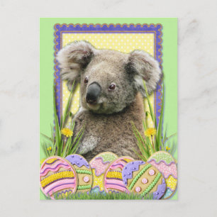 Easter Egg Cookies - Koala Holiday Postcard