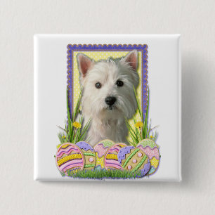Easter Egg Cookies - West Highland Terrier 15 Cm Square Badge