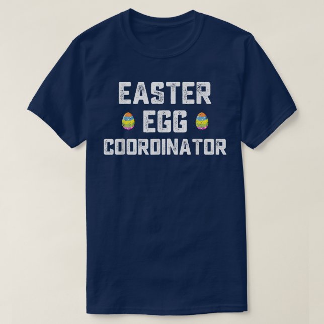 Easter Egg Coordinator Funny Boys Girls Kids Teens T-Shirt (Design Front)