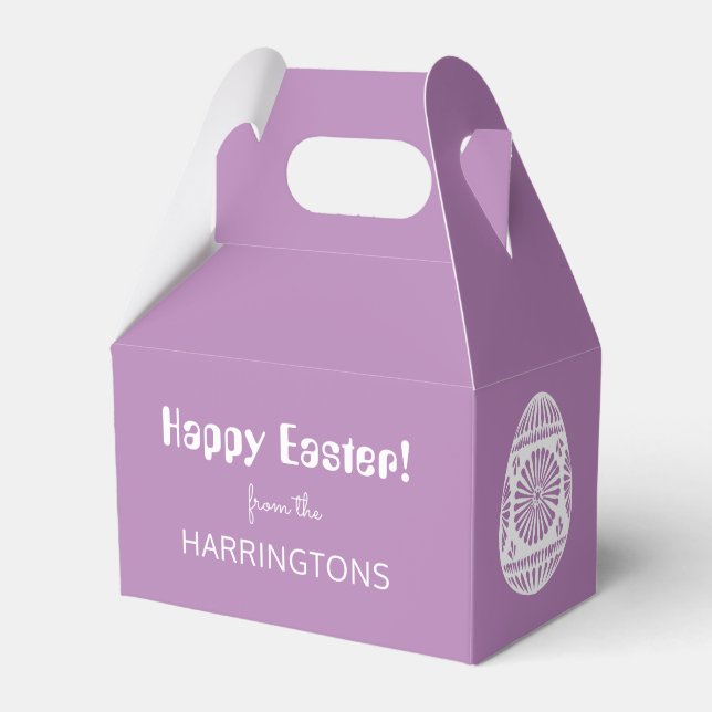 Easter Egg custom favour boxes (Front Side)