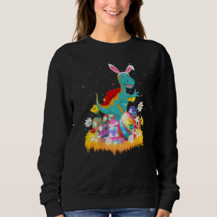 Easter Egg  Cute Spinosaurus Dinosaur Easter Sunda Sweatshirt